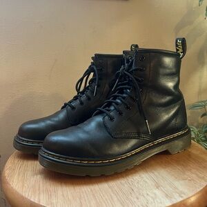 Dr. Martens 15382 Black Zip Lace Up Combat Boots